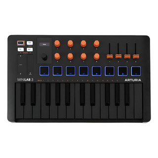 Controlador Midi Usb Arturia Minilab 3 Black/orange Controlador Midi Usb Arturia Minilab 3 Black/orange