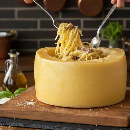 Mega Queijo Parmesão Panela De Queijo Canastra 5 Kg Macarrão