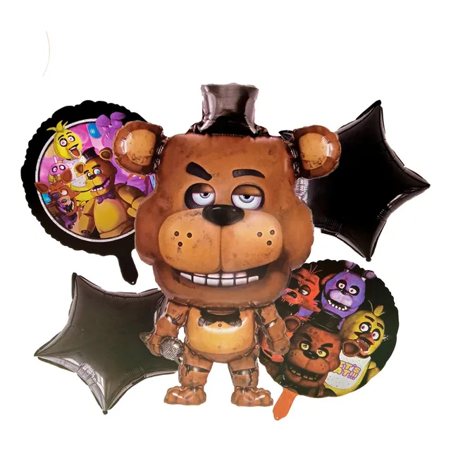 Bouquet Globos Five Nights At Freddy`s Terror Video Juegos