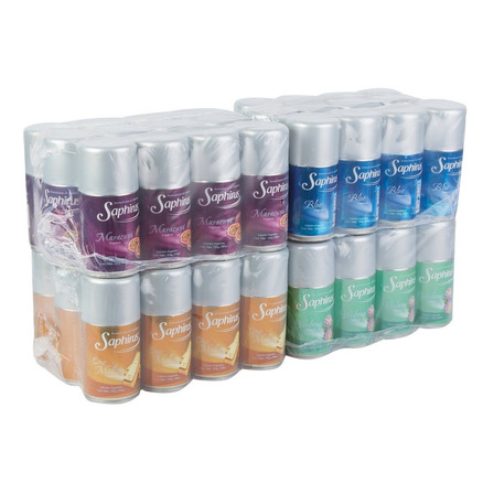 Pack De 48 Fragancias Saphirus Aerosol Repuesto Aromatizador Pack De 48 Fragancias Saphirus Aerosol Repuesto Aromatizador
