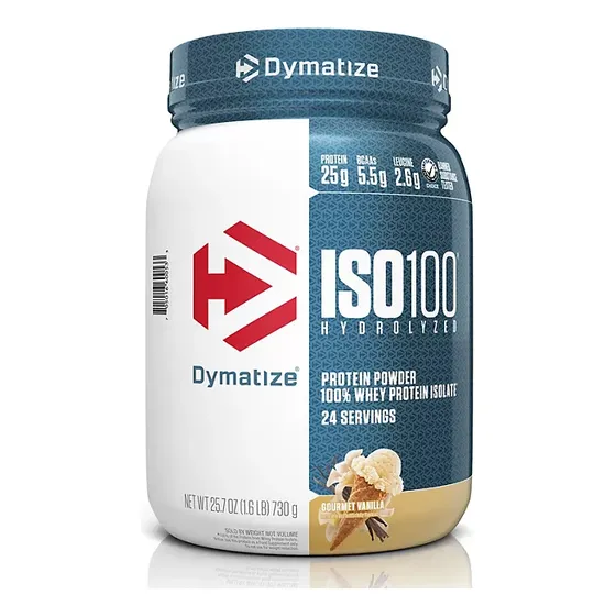 Iso100 Whey Protein Dymatize 730gr Sabor Vainill Hidrolizado