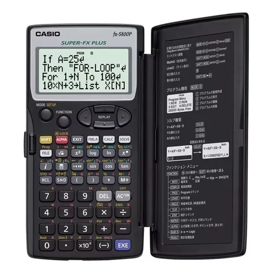 Calculadora Cientifica Programable Casio Fx-5800p Negra