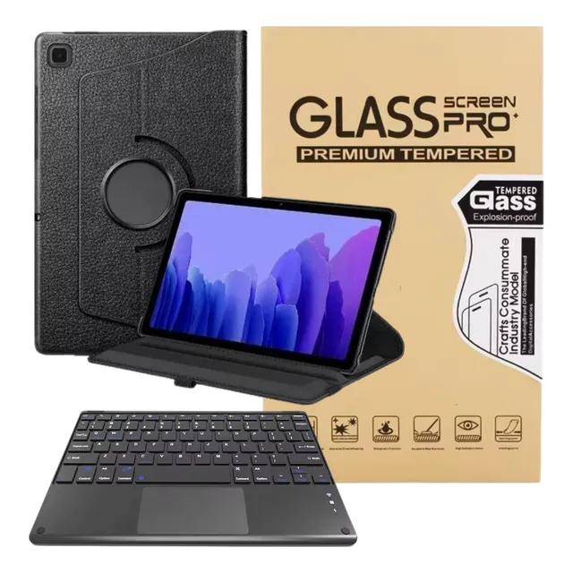 Combo Estuche 360 + Teclado + Vidrio Para Lenovo M11 2024