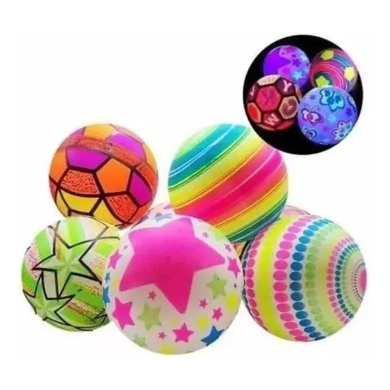 5 Pelotas Luminosas Tipo Tik Tok Con Luces Led Juego