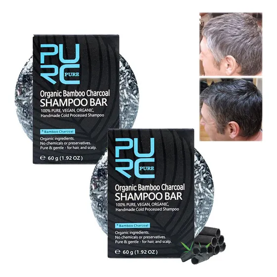 Champú Para Oscurecer Barba Y Cabello, 2 Piezas