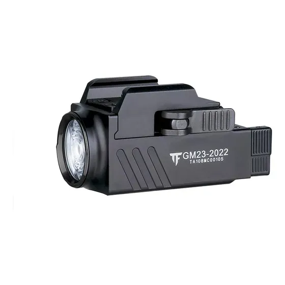 Lanterna Trustfire Gm23,Pistola Glock Taurus Sig Lanterna preta Luz Branco