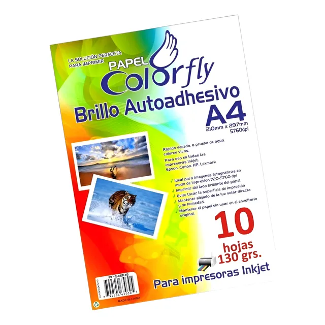 Papel Foto Adhesivo Brillante