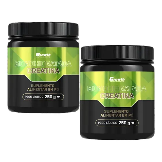 Kit 2x Creatina (250g) Monohidratada - Growth Supplements