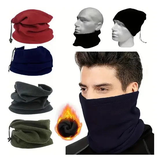 Gorro Bufanda Cuello Abrigo Deportivo  Polar Grueso