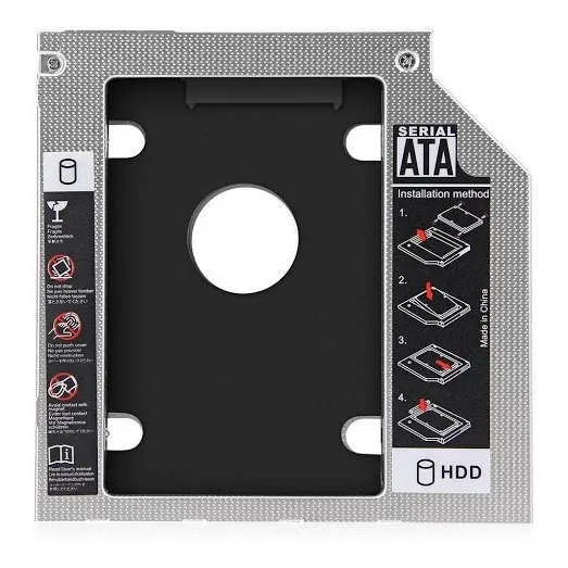 Caddy 2nd Hdd Ssd Disco Duro Sata Cd Dvd-rom Laptop 9.5mm