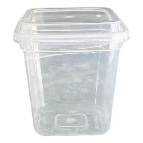 Tinas Plasticas Envase Cuadrado 7 Oz Greenplast 300 Und