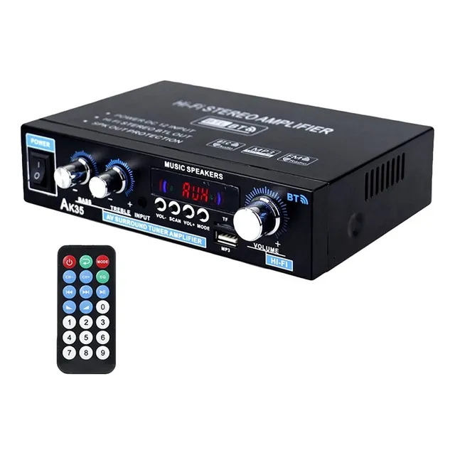 Amplificador De Áudio Digital Ak35 Speakers 110-220v  80db