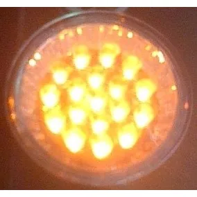 Bombillo Dicroico Led Amarillo Gu10 110v 50000 Hr 18led