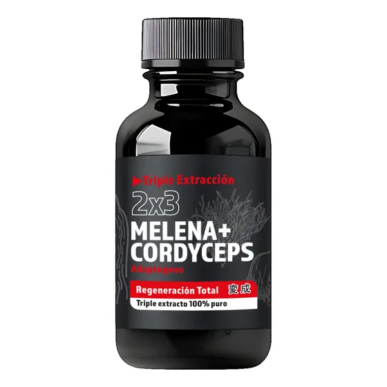 Melena + Cordyceps Triple Extracto 100% Puro 2x3 Sin Sabor