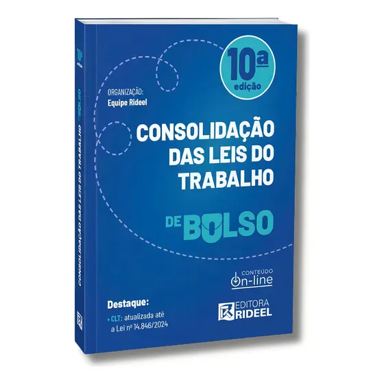 Consolidação Das Leis De Trabalho - Ctl De Bolso, De Equipe Rideel. Editorial Rideel, Capa Mole, Edição 10° Em Português, 2025