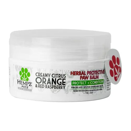 Hempz Petz Perro Paw Balm, Cremoso Cítrico Naranja 7924b