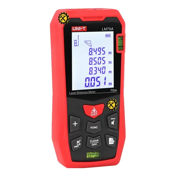 Medidor Láser Uni-t Lm70 Rojo, 70 M, Área Y Volumen