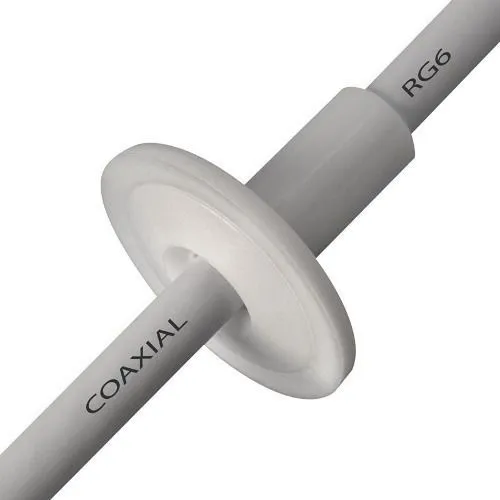 50pcs Bucha Passagem Cabo Coaxial Para Acabamento Pacote