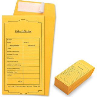 Selecciones Firmes - Sobres De Diezmo Y Ofrendas De 500 Ct P Selecciones Firmes - Sobres De Diezmo Y Ofrendas De 500 Ct P