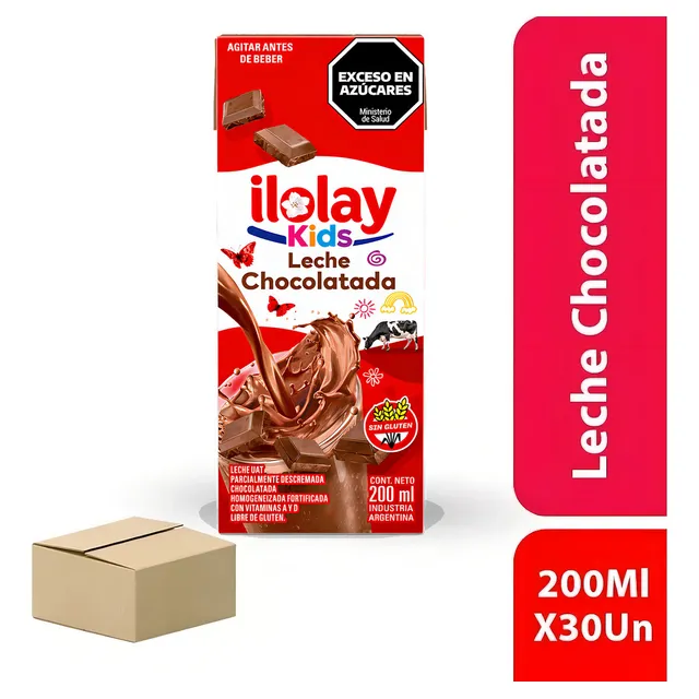 Ilolay Leche Chocolatada 200ml X30 Unidades