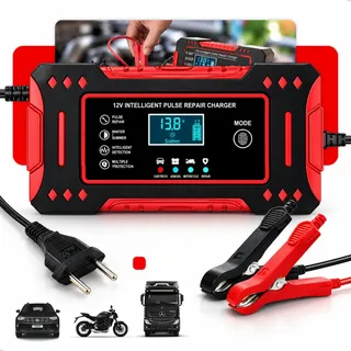 Carregador de Bateria Inteligente Floots 6A Bivolt para Carro, Moto e Barco