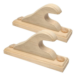 Ménsula De Madera Para Cortinero Soporte De 1 Abierto 2 Pz Ménsula De Madera Para Cortinero Soporte De 1 Abierto 2 Pz