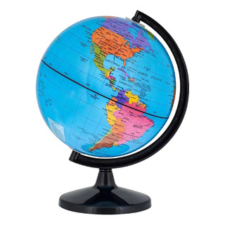 Globo Terraqueo Giratorio Didactico Mapa Con Base 14 Cm Color Multicolor Globo Terraqueo Giratorio Didactico Mapa Con Base 14 Cm Color Multicolor