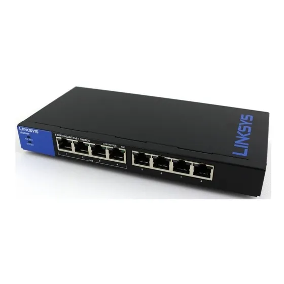 Switch Linksys Lgs108p Desk 8 Puertos Poe 10/100/1000 Lps.