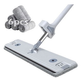 Trapeador Microfibra De Mágico Giratorios Con 6 Repuestos Trapeador Microfibra De Mágico Giratorios Con 6 Repuestos