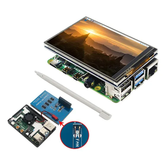 Pantalla Táctil Lcd 3.5 Para Raspberry Pi 3b/3b+/4b
