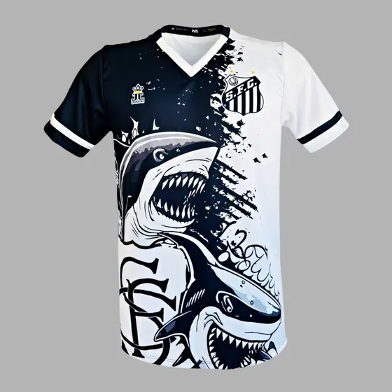 Camisa Camiseta Do Santos Peixe Devorador - Produto Oficial