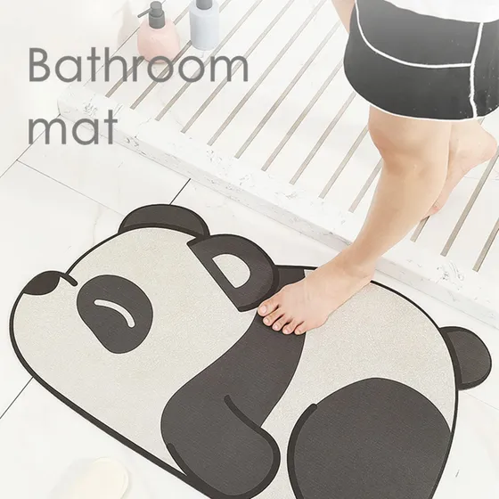 Tapete Baño Super Absorbente Lindo Antideslizante Dibujo X