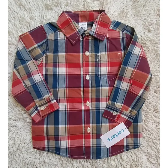 Camisas Bebé Varón Talla 12m. Carter's Carters