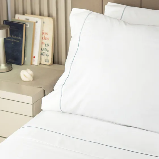 Juego Sabanas 700h Hoteleras Lisas Twin Size
