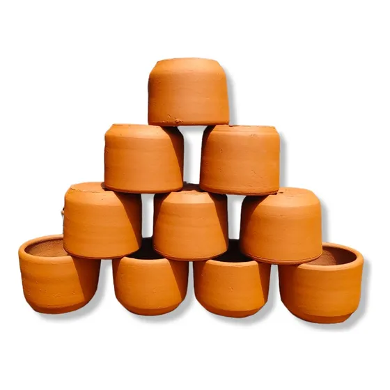 Maceteros De Greda 10x10cm. Pack 10 Unidades. Pomaire Online