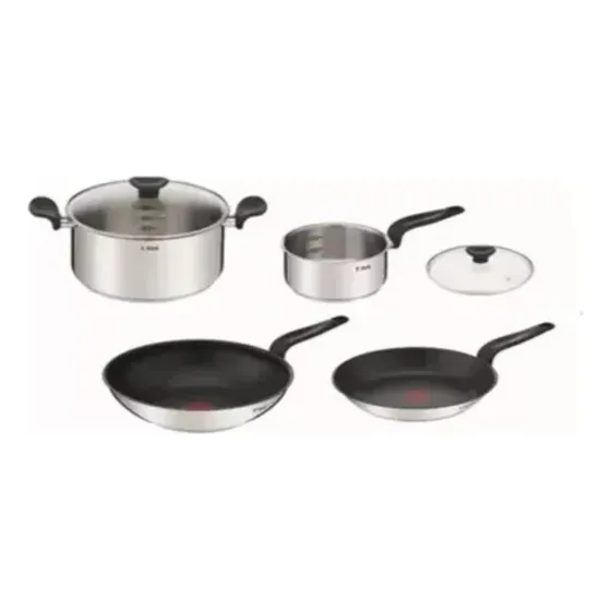 Bateria De Cocina T-fal 6pz Acero Induccion T Fal