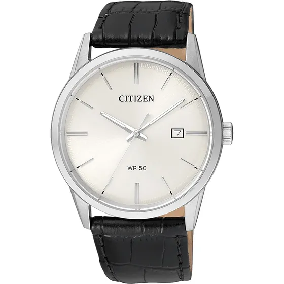 Reloj Citizen Quartz Bi5000-01a De Cuero De Acero Inoxidable