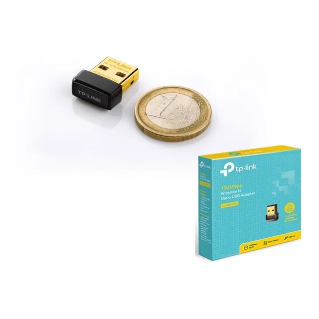 Mini Tarjeta De Red Wifi 150mbps 2dbi Tplink 2.4ghz Pc 