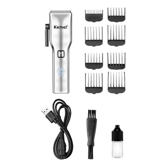 Maquina Afeitar Cabello Kemei Clipper Inalambrica Recargable