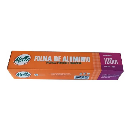 Papel De Aluminio 30 Cm X 100 Metros - 1 Rollo