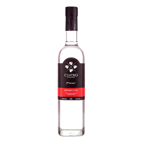 Aguardiente Pisco Cuatro Gallos Acholado 700 Ml