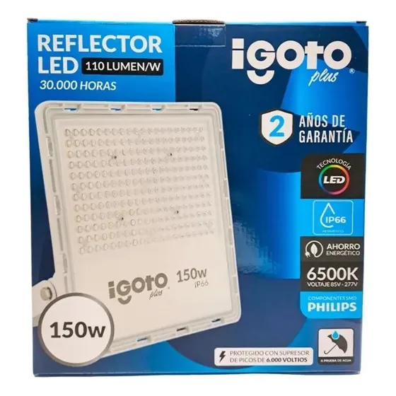 Reflector Igoto Ig-rl150 Led 150w 6500k Luz Blanca Ip66