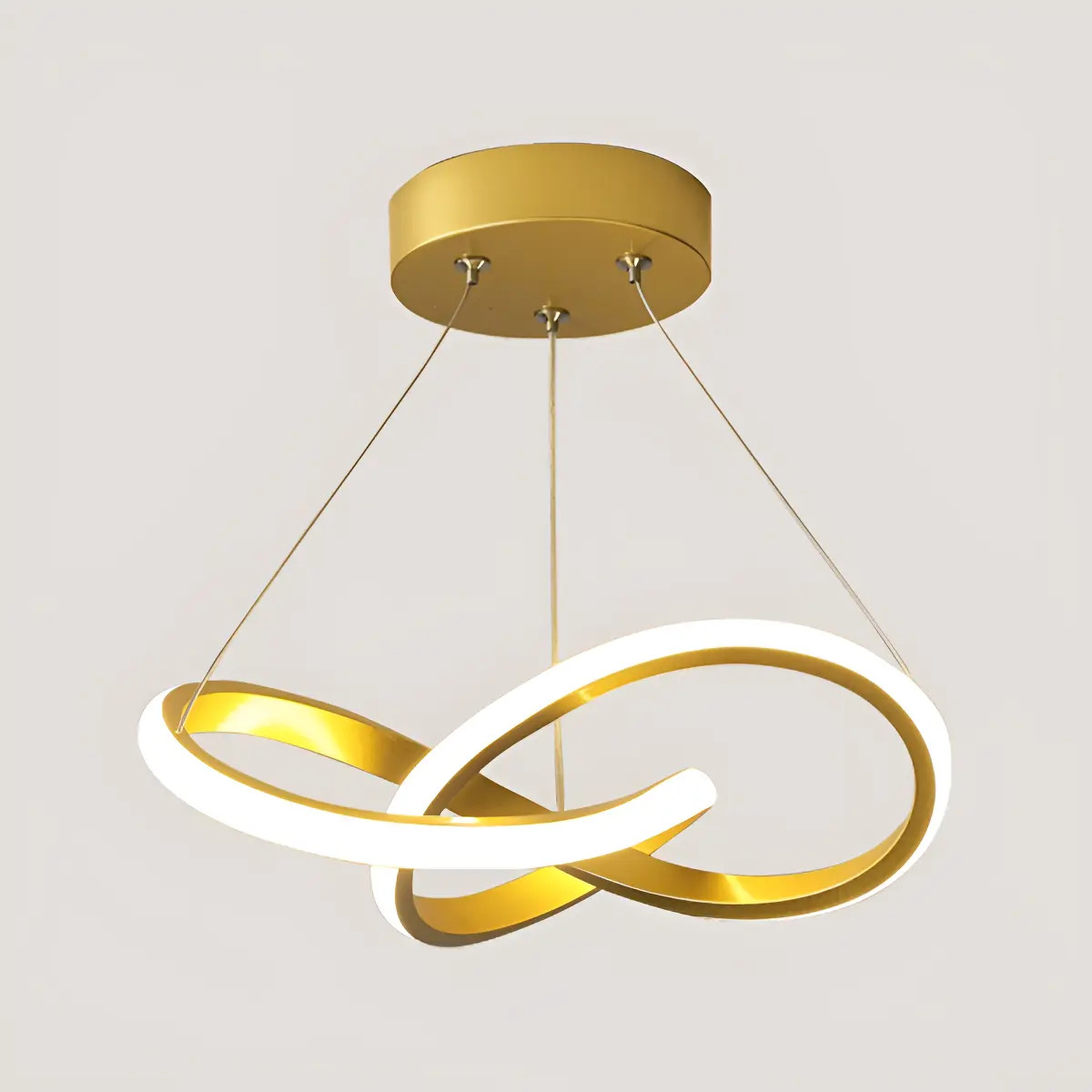 Lustre Pendente Moderna Led,luminaria Dourado Redondo Sala 127/220v Dourado Lustre Pendente Moderna Led,luminaria Dourado Redondo Sala 127/220v Dourado
