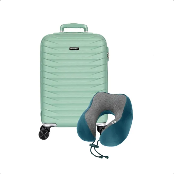 Valija + Almohada Viajera Carry On Inteligente Ergonómico