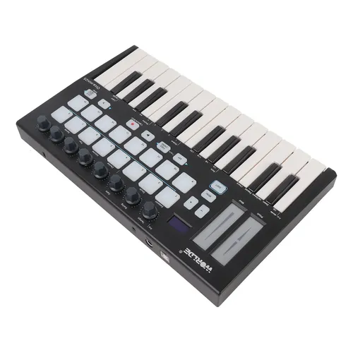 Teclado Midi Akai Mpk Mini Mk3, 25 Teclas, 8 Pads, Negro Black