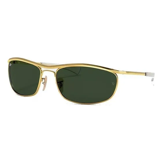 Anteojos de sol Ray-Ban Olympian I Deluxe talle Large armazón polished gold y lente green