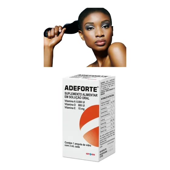 Crescimento De Cabelo / Adeforte Uso Oral C/ Ampola De 3ml