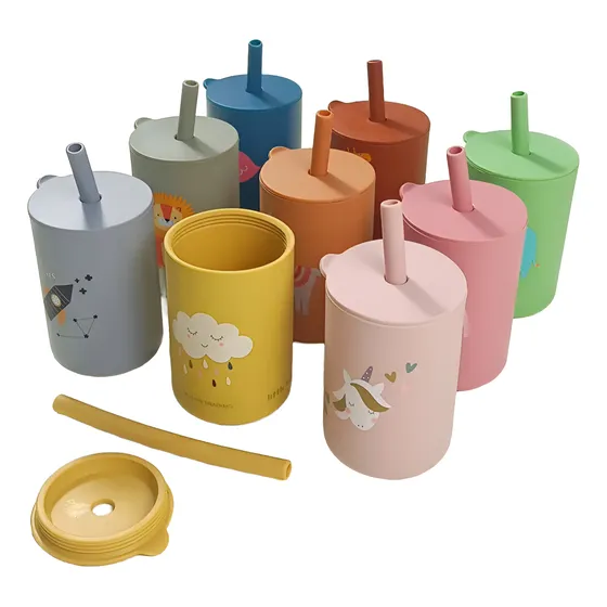 Vasos Infantiles Silicona Resistentes A Frío Y Calor