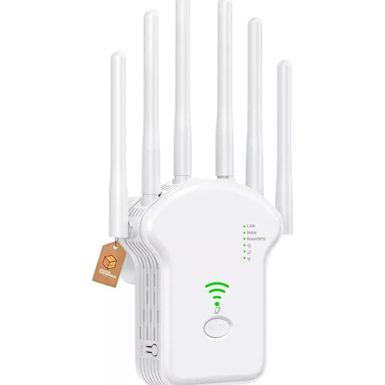 Repetidor Roteador Wi-fi Wireless 6 Antenas Longo Alcance