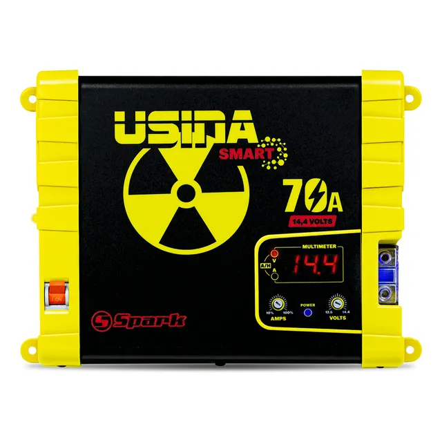 Fonte Carregador Usina 70a Bivolt Voltímetro Black Friday